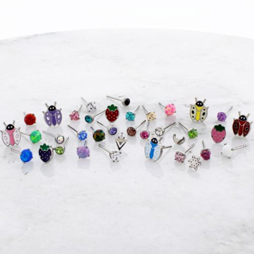 Titanium Stud Assortment- Ear Piercing Collection