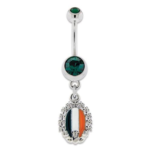 IRISH CAMEO BELLY RING