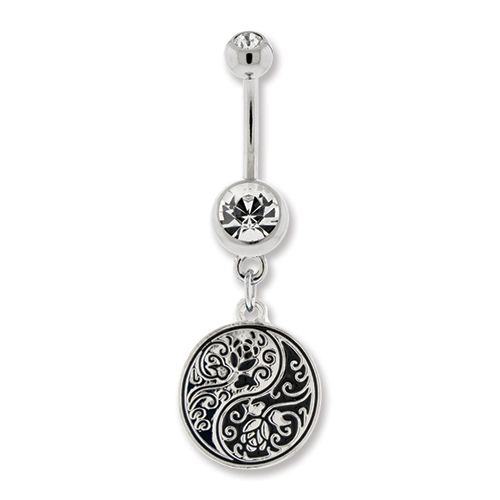 FILIGREE YIN YANG BELLY RING