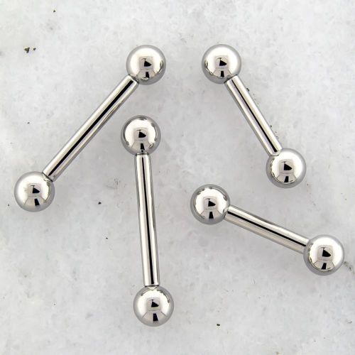 10G STEEL INTERNALLY THREADED BARBELLS