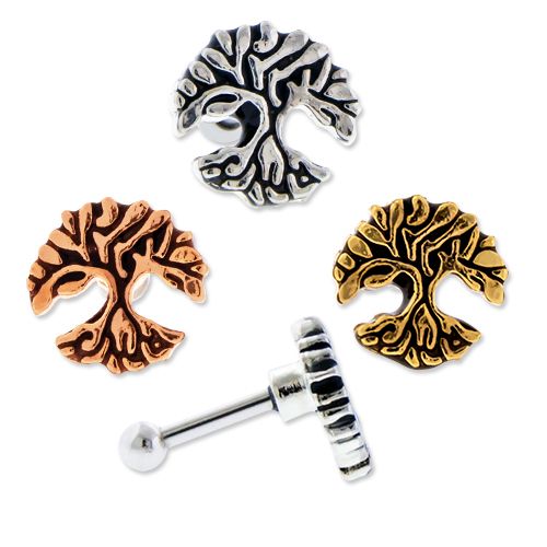 TREE OF LIFE EAR BARBELL