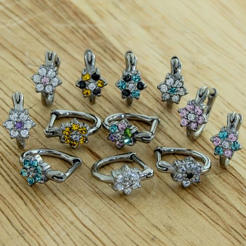 GEM FLOWER EAR CLICKER