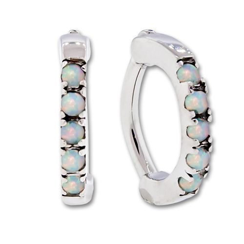 WHITE OPAL PRONG SET ROOK CLICKER