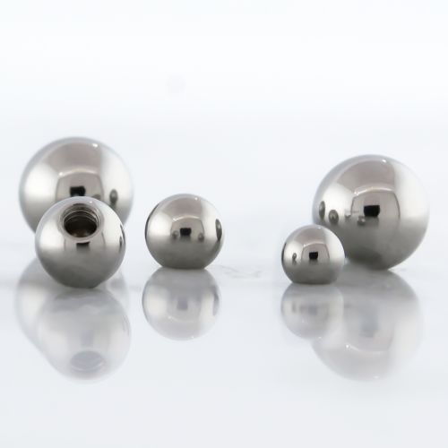 Steel Externally Threaded End - Plain Balls 16G