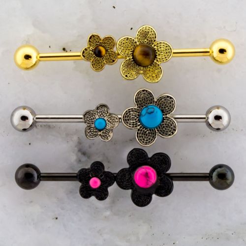 FLOWER INDUSTRIAL BARBELL