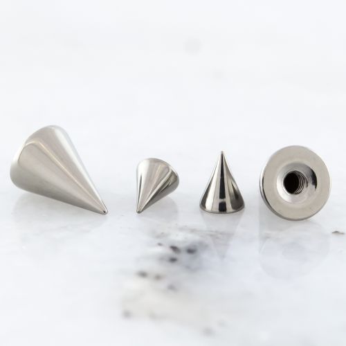 Steel Externally Threaded End - Cone/Spike 14G-16G