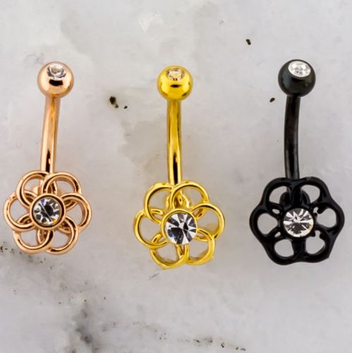 FLOWER CURVED BARBELL