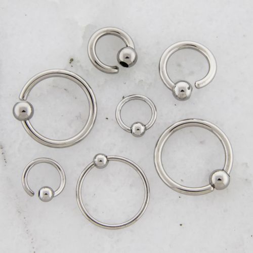 STEEL 14G-20G FIXED BEAD CAPTIVES