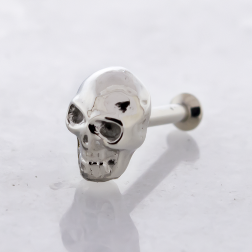 18G/16G STEEL SKULL HELIX LABRET