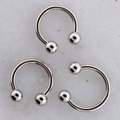 Steel Externally Threaded Horseshoes - 12G w/ Balls