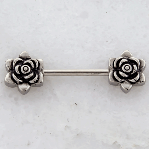 14G FLOWER NIPPLE BARBELL