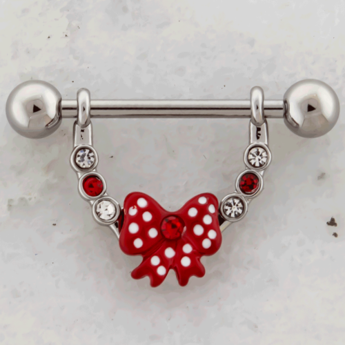 POLKA DOT BOW NIPPLE STIRRUP