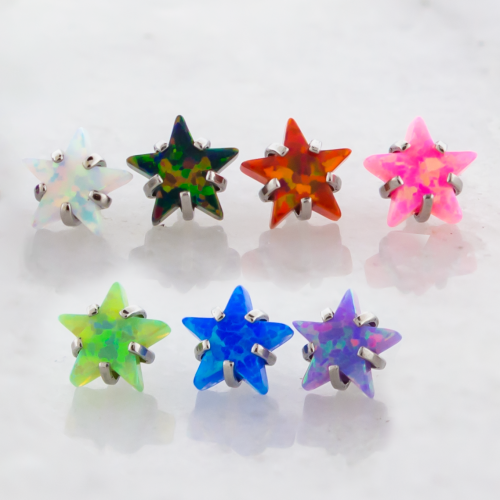 Steel Internally Threaded End - Opal Star 16G-18G