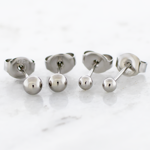 STEEL EARRING STUDS