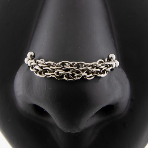 Titanium Threadless Nose Chain Curation - Moirai