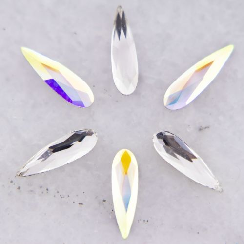 Tegan's Tooth Gem - Premium Crystal Raindrop 6mm X 1.7mm