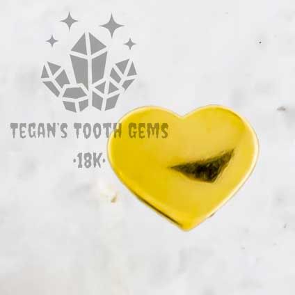 TEGAN'S TOOTH GEMS 18KT GOLD BABY HEART