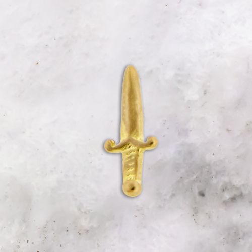 TEGAN'S TOOTH GEMS 18KT GOLD BABY DAGGER