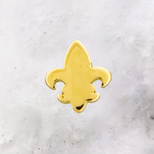 TEGAN'S TOOTH GEMS 18KT GOLD FLEUR-DE-LIS