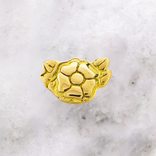 TEGAN'S TOOTH GEMS 18KT GOLD FLOWER CORNER CAP