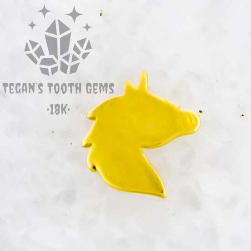 TEGAN'S TOOTH GEMS 18KT GOLD UNICORN