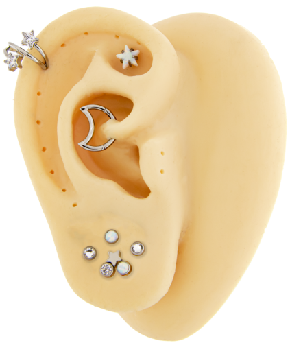 Titanium Internally Threaded- Starstruck Ear Curation