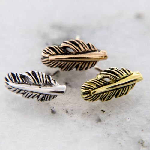 18K GOLD THREADLESS FEATHER ATTACHMENT