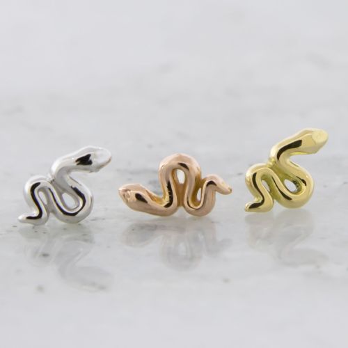 18K GOLD SNAKE THREADLESS ATTACHMENT