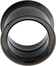 INTERNALLY THREADED DOUBLE FLARE TUNNEL 16MM-BLACK PVD