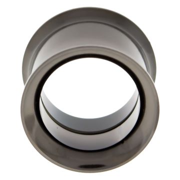 INTERNALLY THREADED DOUBLE FLARE TUNNEL 14MM HEMATITE PVD