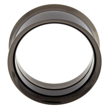 INTERNALLY THREADED DOUBLE FLARE TUNNEL 25MM HEMATITE PVD