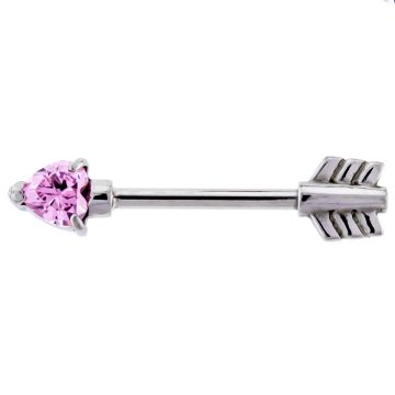 NIPPLE BARBELL ARROW-PINK