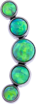 16G/18G CRESCENT OPAL REPLACEMENT END-LIME GREEN OPAL