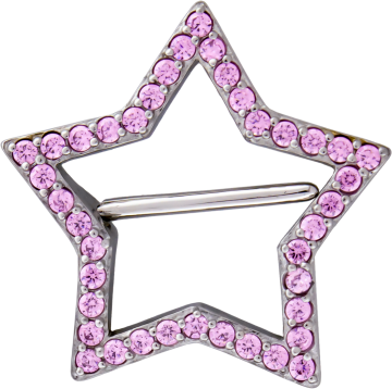 PAVE STAR NIPPLE CLICKER-PK