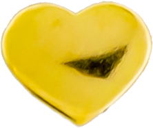 TEGAN'S TOOTH GEMS 18KT GOLD BABY HEART-YELLOW GOLD