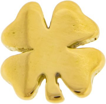 TEGAN'S TOOTH GEMS 18KT GOLD 4 LEAF CLOVER-18KT YELLOW GOLD