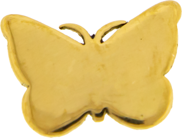 TEGAN'S TOOTH GEMS 18KT GOLD BUTTERFLY -18KT YELLOW GOLD