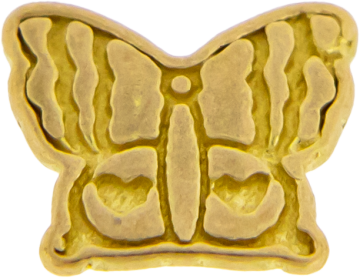 TEGAN'S TOOTH GEMS 18KT GOLD BUTTERFLY 2-18KT YELLOW GOLD