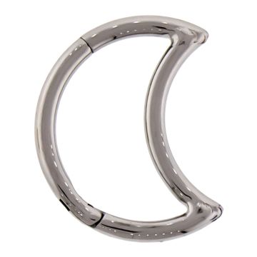 16G TITANIUM CRESCENT MOON HINGED SEGMENT RING-10MM (3/8