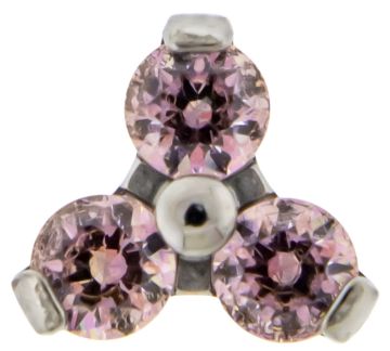 16G/18G TITANIUM GEM TRINITY REPLACEMENT HEADS W/ PREMIUM ZIRCONIA-1.2MM (16G)-2MM-FANCY MORGANITE